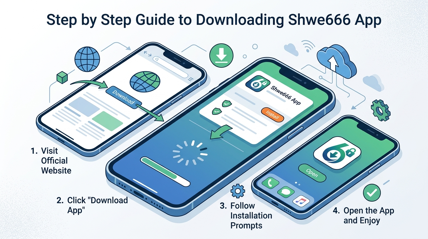 Shwe666 App download လုပ်ရန် အဆင့်ဆင့်လမ်းညွှန်